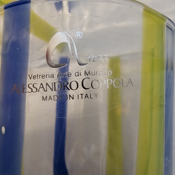 **Alessandro Coppola Blue Goto Glasses Set of 3 - Picture 14 of 14